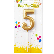 Number Five Candle