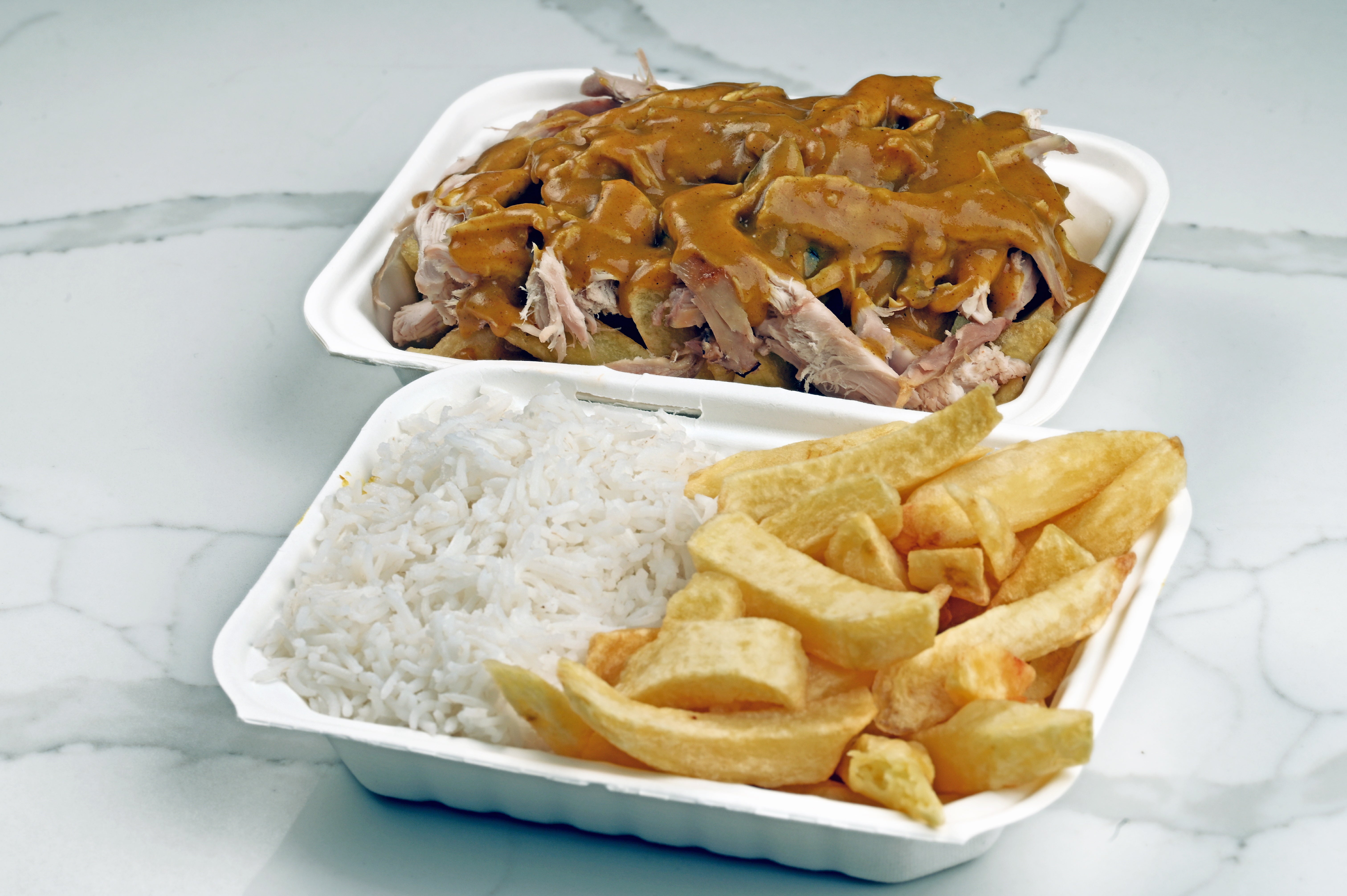 Chicken Curry and Chips