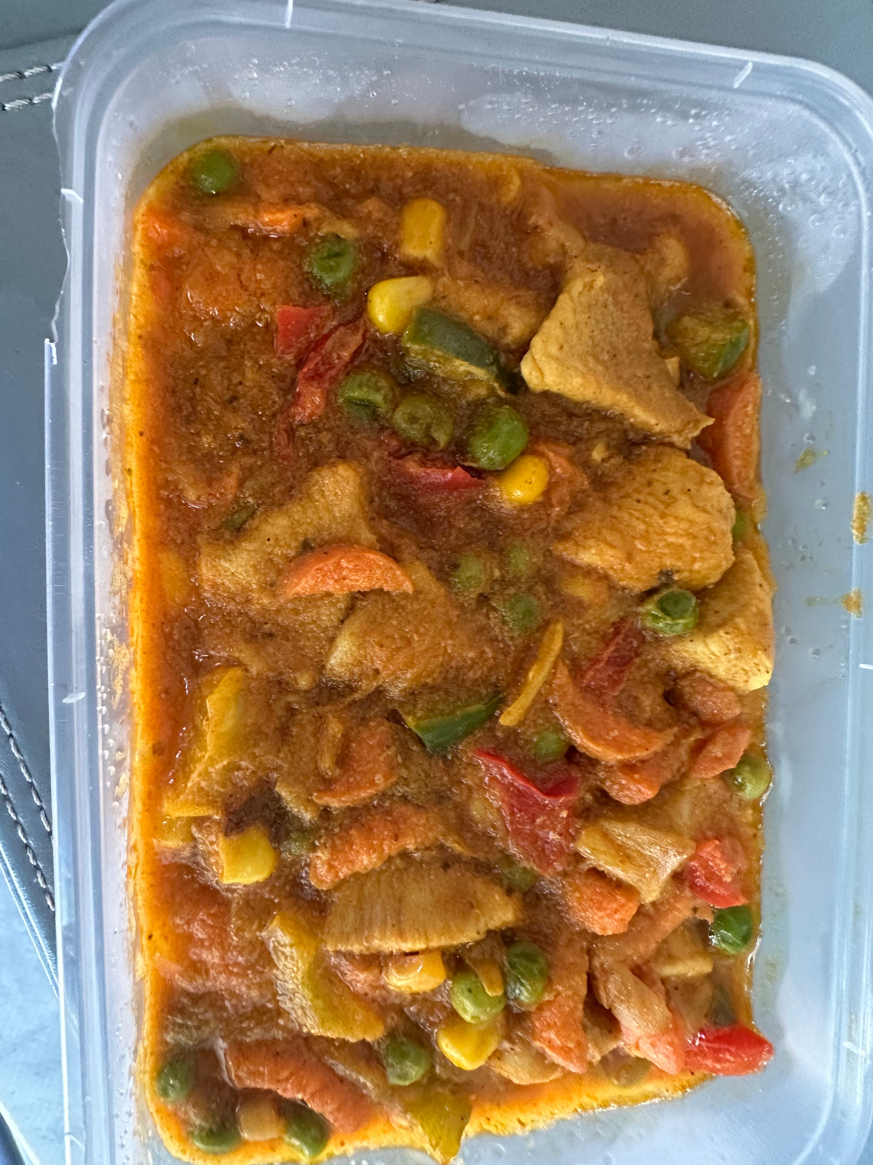 White Rice with Chicken Curry