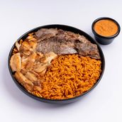 Kabsa with Mixed Shawarma