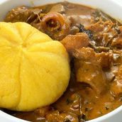 Ogbono Soup with Eba
