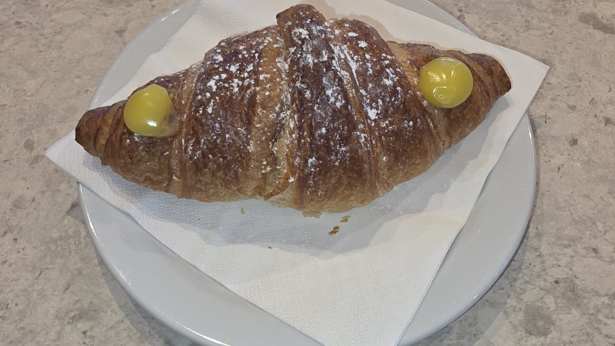 Custard croissant