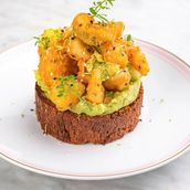 Shrimp Avocado Toast