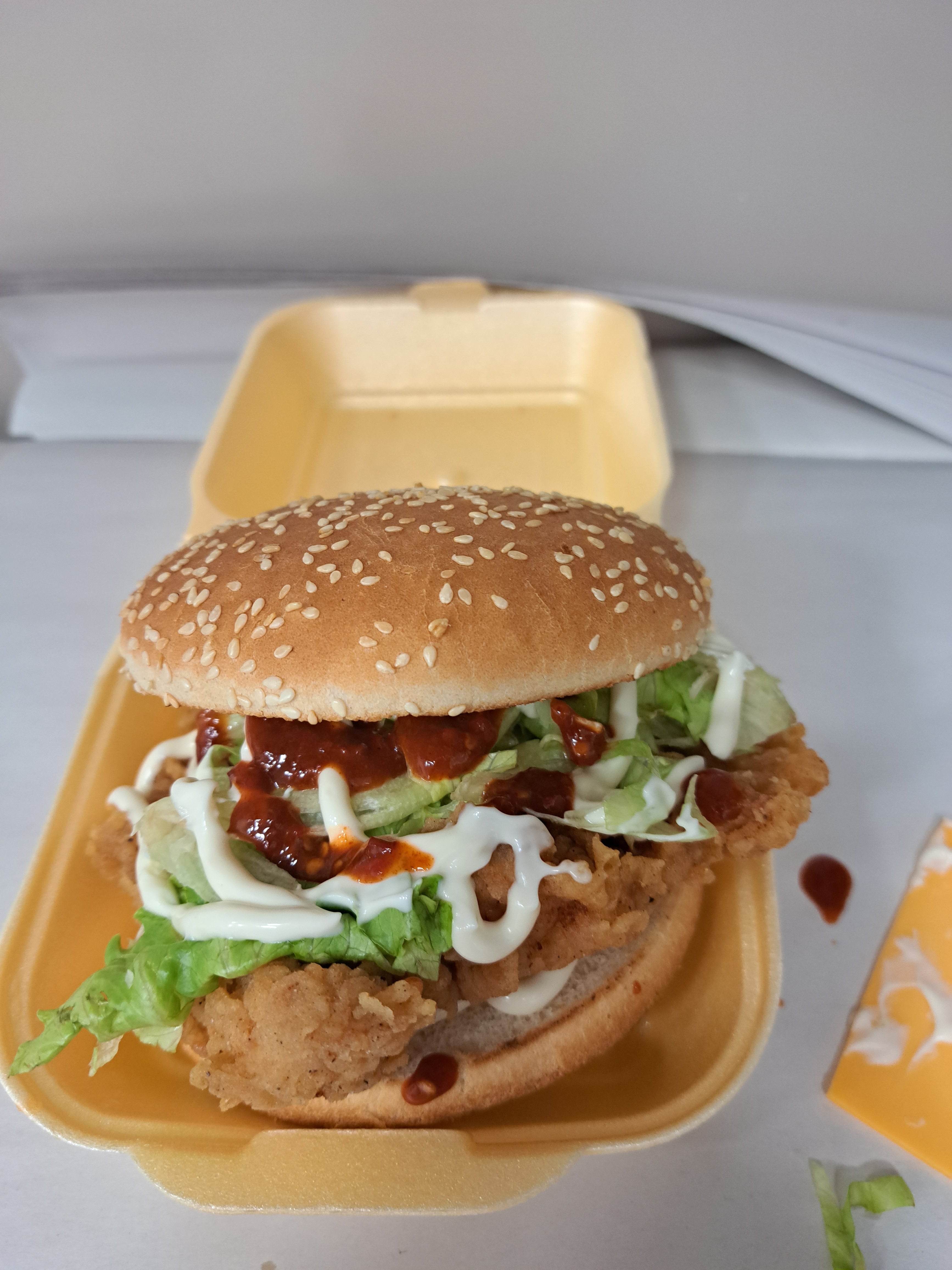 Hot & Spicey Chicken Fillet Burger
