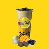 Mango Cheese Cake With Oreo BoBaa Tea