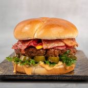 Dynamite beef Bacon Cheeseburger