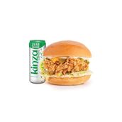 Lost Fat Chick Burger With Soft Drinks