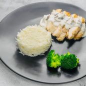 Creamy Chicken Mushroom with rice 150gm