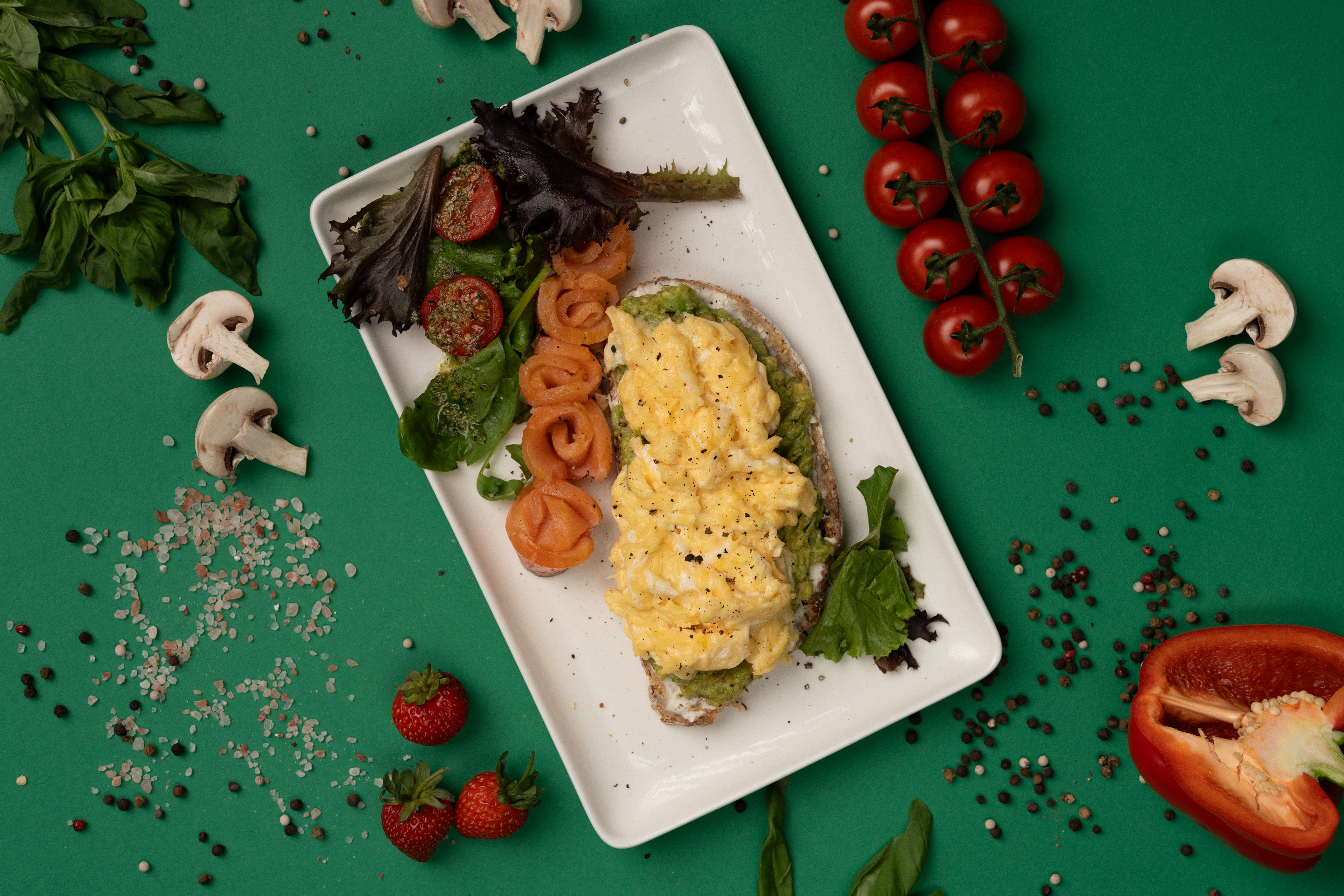 Scrambled Eggs & Salmon
