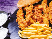 5 Pieces Chicken Strips Boneless Dinner With Pepsi