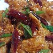 Stir Fried Dry Chili Prawns