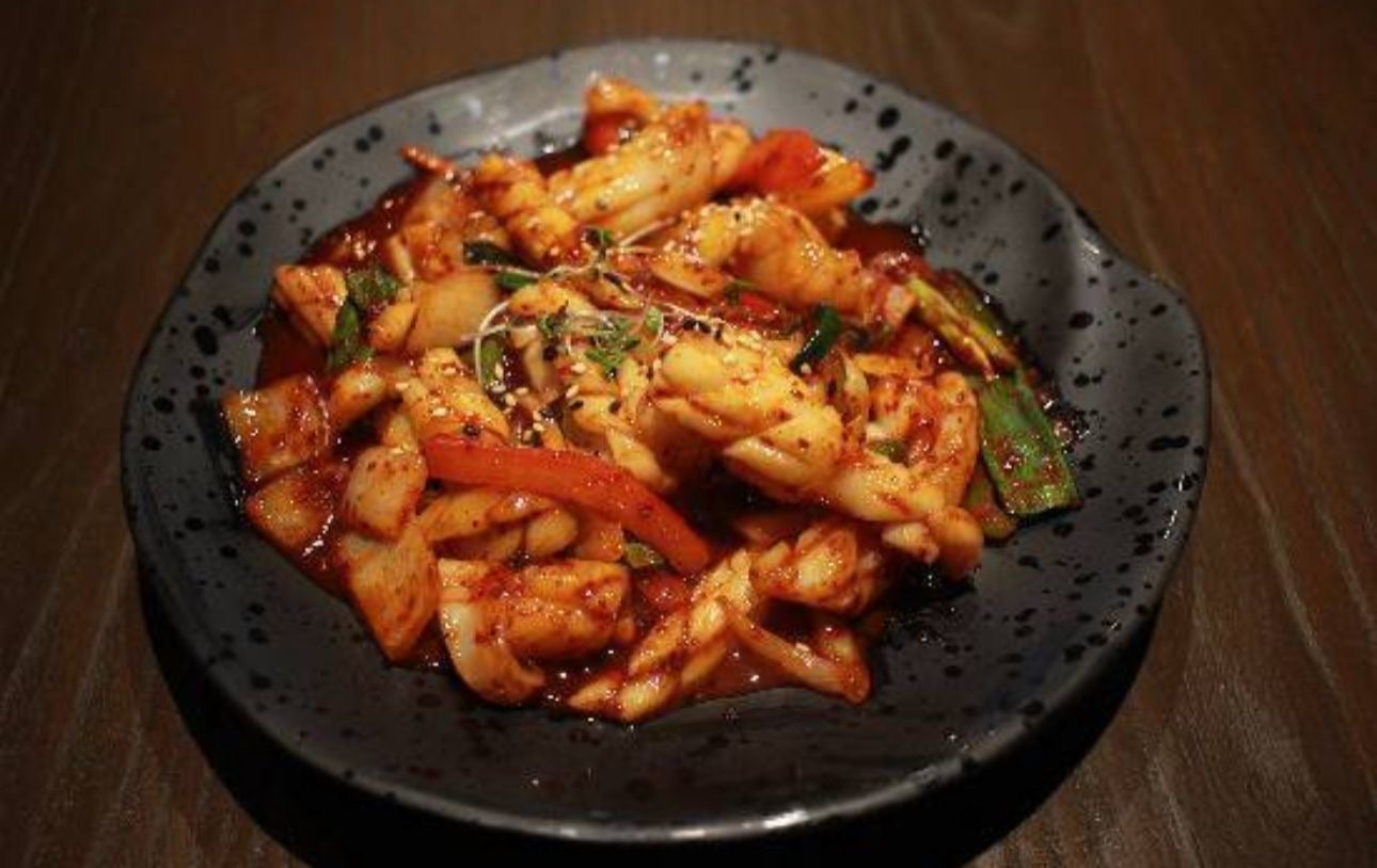 Osam Bulgogi (Stir Fried Pork Belly and Stir Fried Squid)