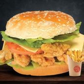 Zinger Burger With Fries 