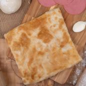 Meshaltet Pie With Kraft Cheese & Mortadella