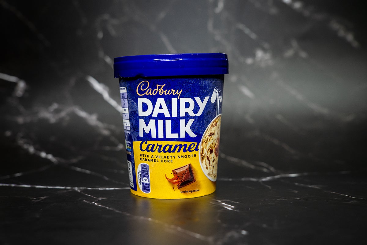 Cadbury dairy milk caramel ice cream tub 480ml