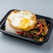 Beef Chilli With  White Jasmine Rice And Egg