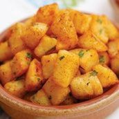 Potato Spicy Fried Potatoes With Coriander & Chilli