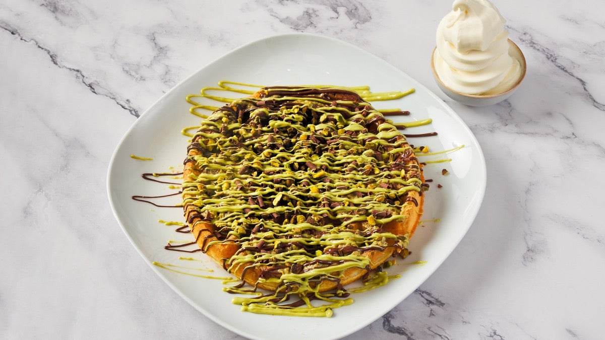 Dubai Kunafa Waffle