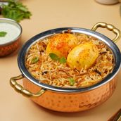 Hyderabadi Egg Dum Biryani
