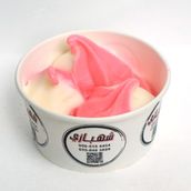 Ice Cream Vanilla And Strawberry