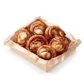 Caramel Cinnamon Rolls with Cream Cheese 6 pcs Pizza dough 8 inch