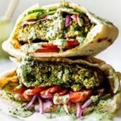 Falafel Patty Sandwich