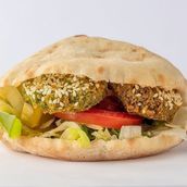 Falafel Sandwich Super Shami Bread