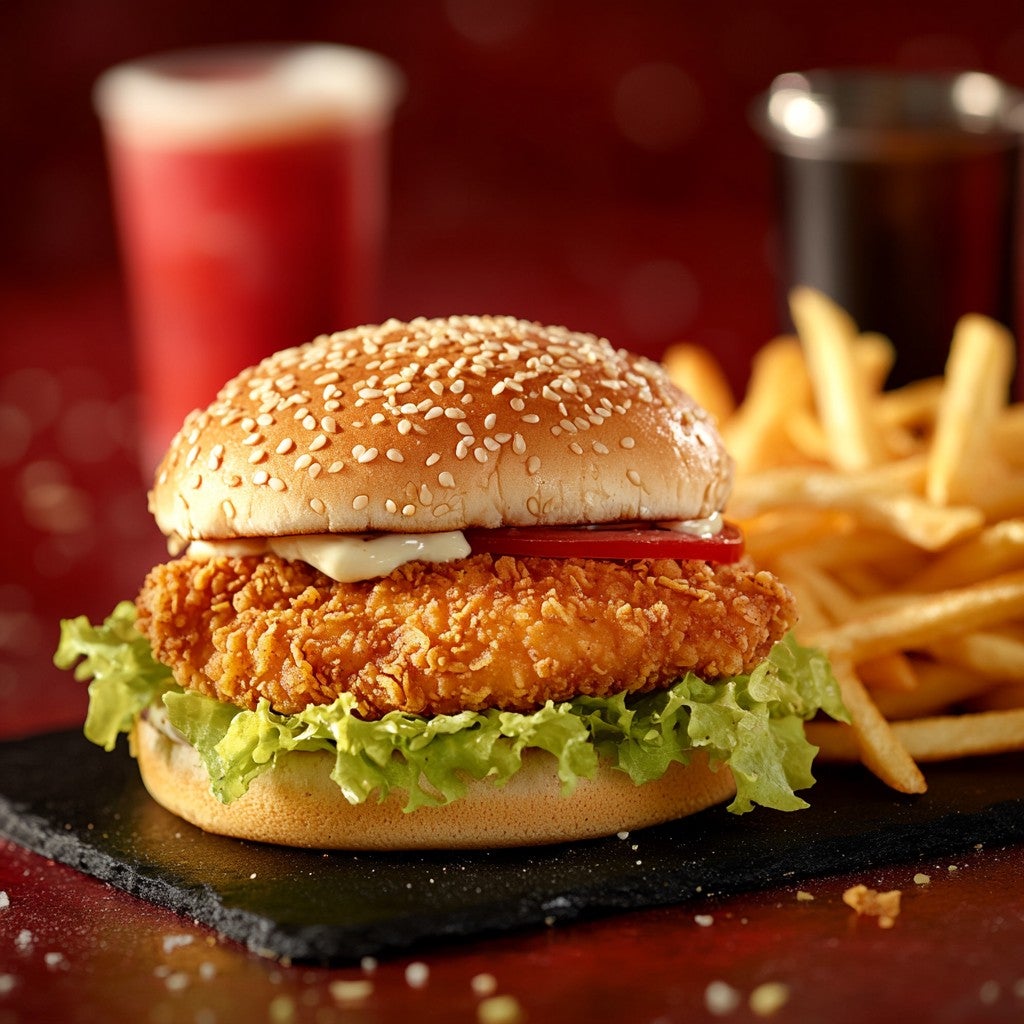 Chicken Fillet Burger Meal ��