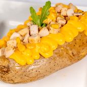 Chicken Corn Baked Potatoes