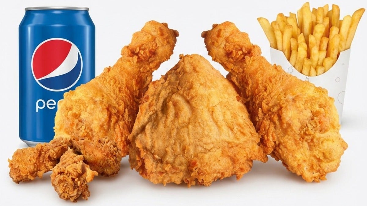 3 Pcs Chicken, 3 Wings, Fries, and Drink