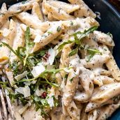 Alfredo penne pasta
