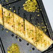 Cheese And Honey Pie With Pistachio