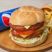 Double Cheese Burger Sandwich