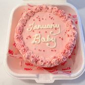 Bento January Happy Birthday cake