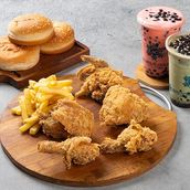 5 Pcs Fried Chicken with Bubble Tea