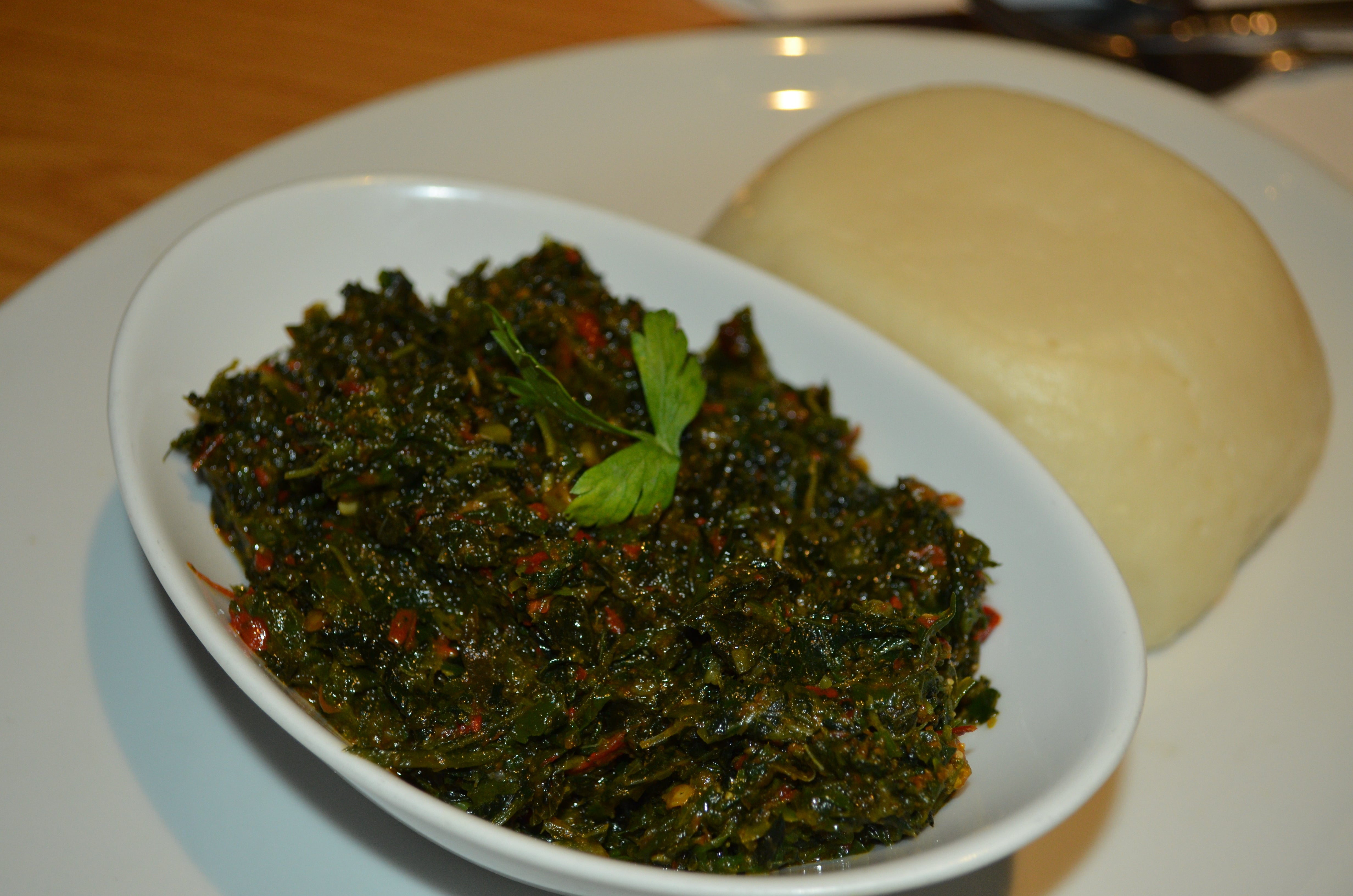4. Pounded Yam & Edika Kong