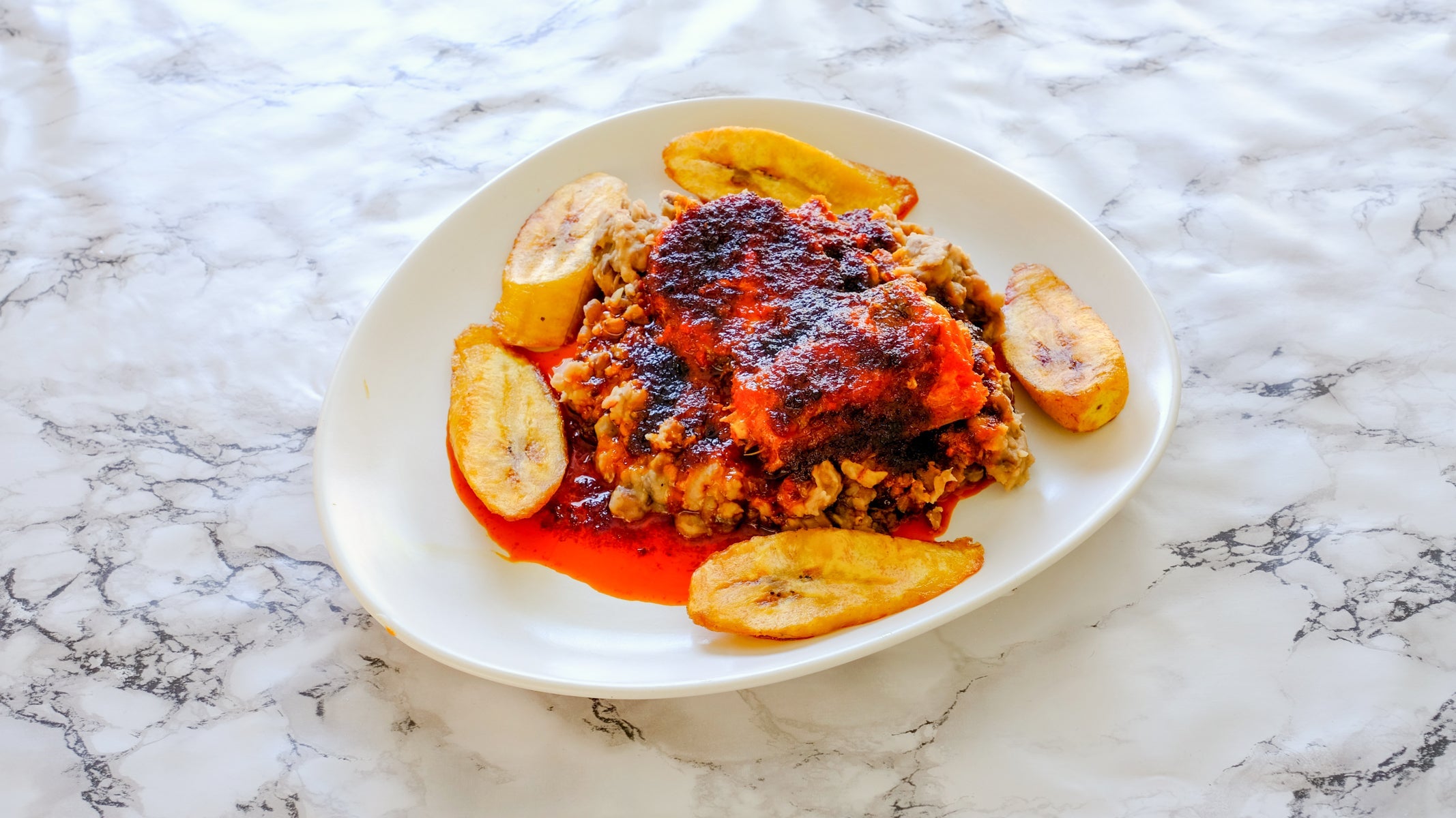 Ewa Agoyin with Sauce