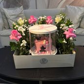Graduation Cake With Flower Box 30-2025