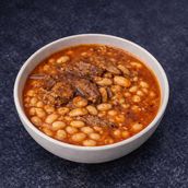 Healthy white bean stew with rice