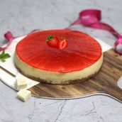 Baked Strawberry Cheesecake