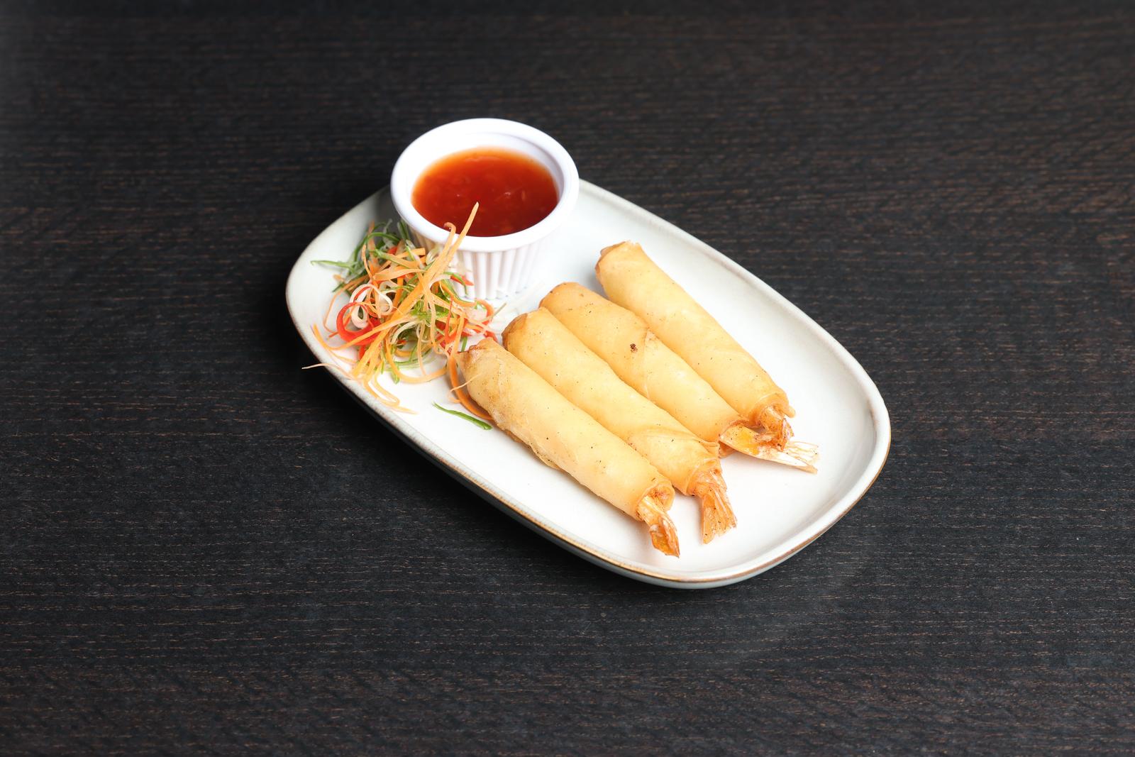 5. Goong Hom Pha [4pcs] [Prawn Spring Roll]