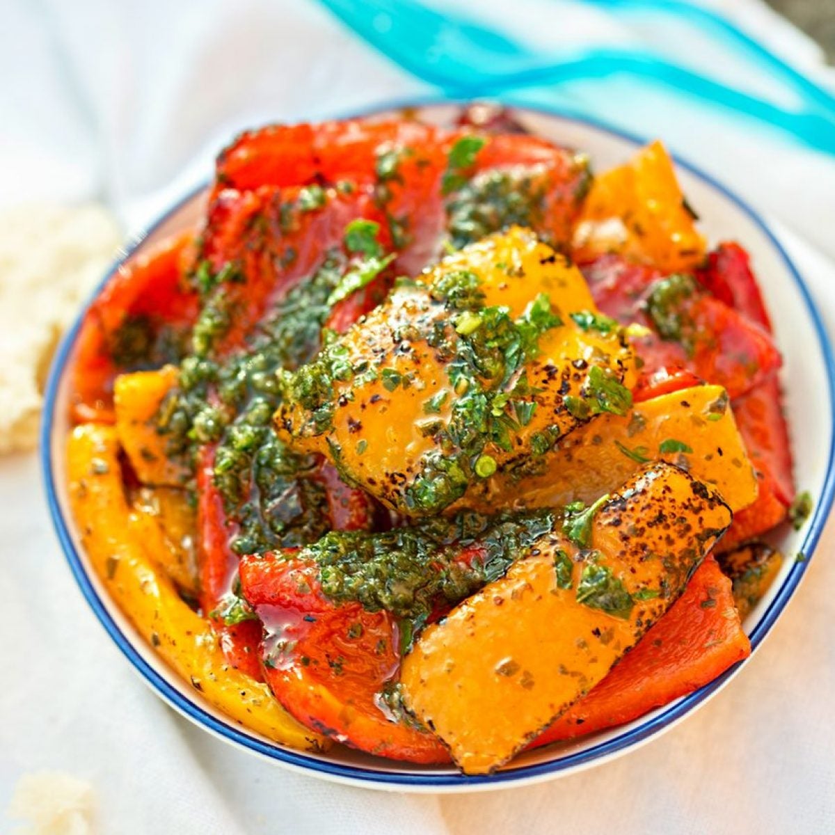 Grilled Peppers in oil