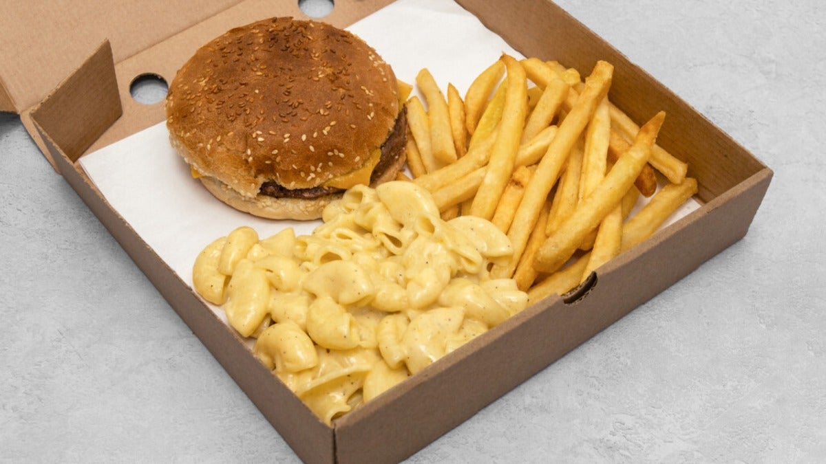 Freens Cheese Burger Box Meal