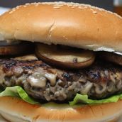 Swiss N Mushroom Burger