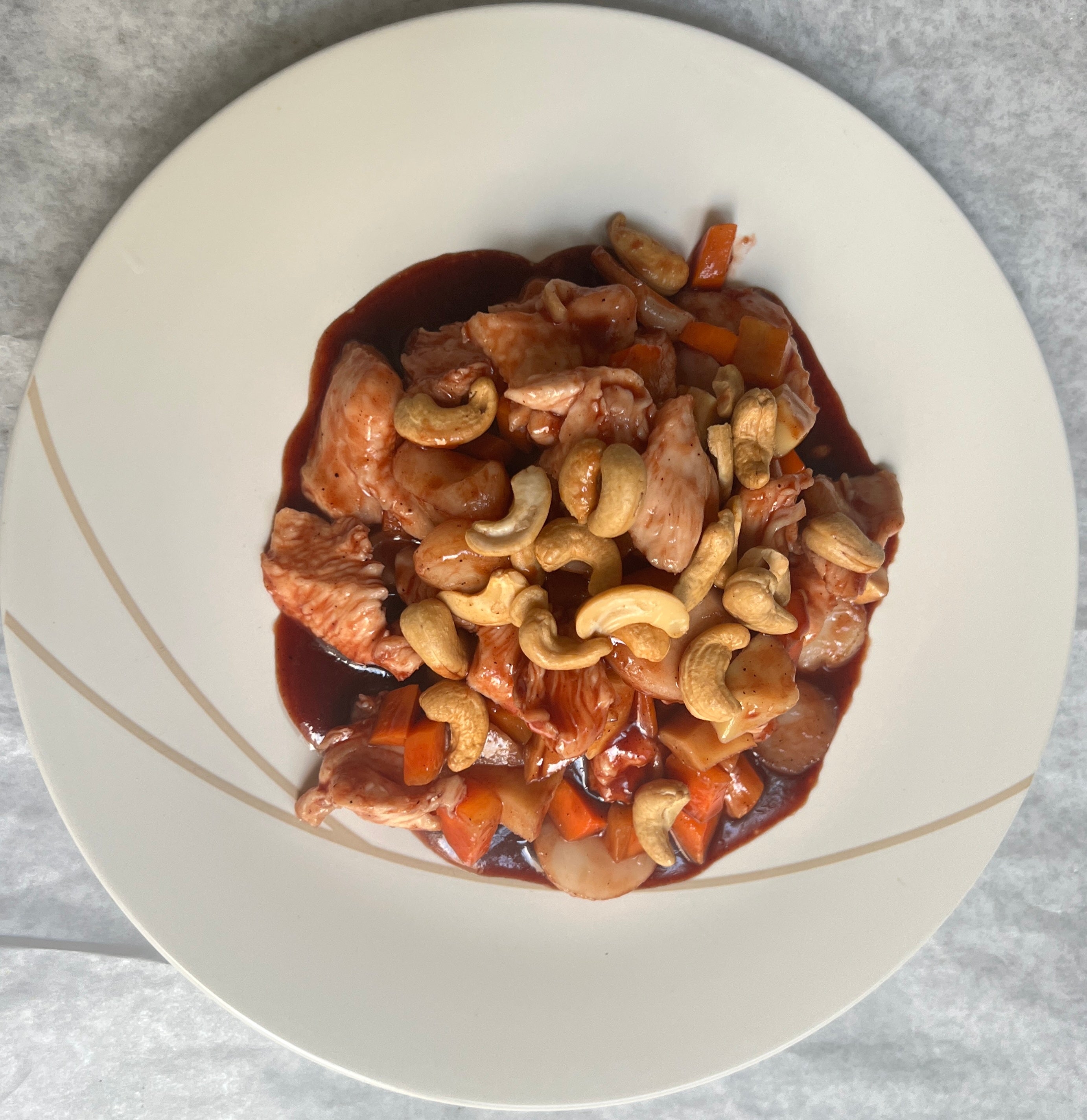 Chicken with Cashew Nuts in Hoi Sin Sauce