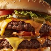 Hot Foods Double Burger Spicy