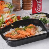 Salmon bento