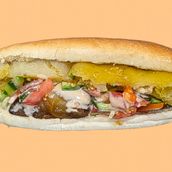 Brawn Pototo Eeggplant Sandwich 
