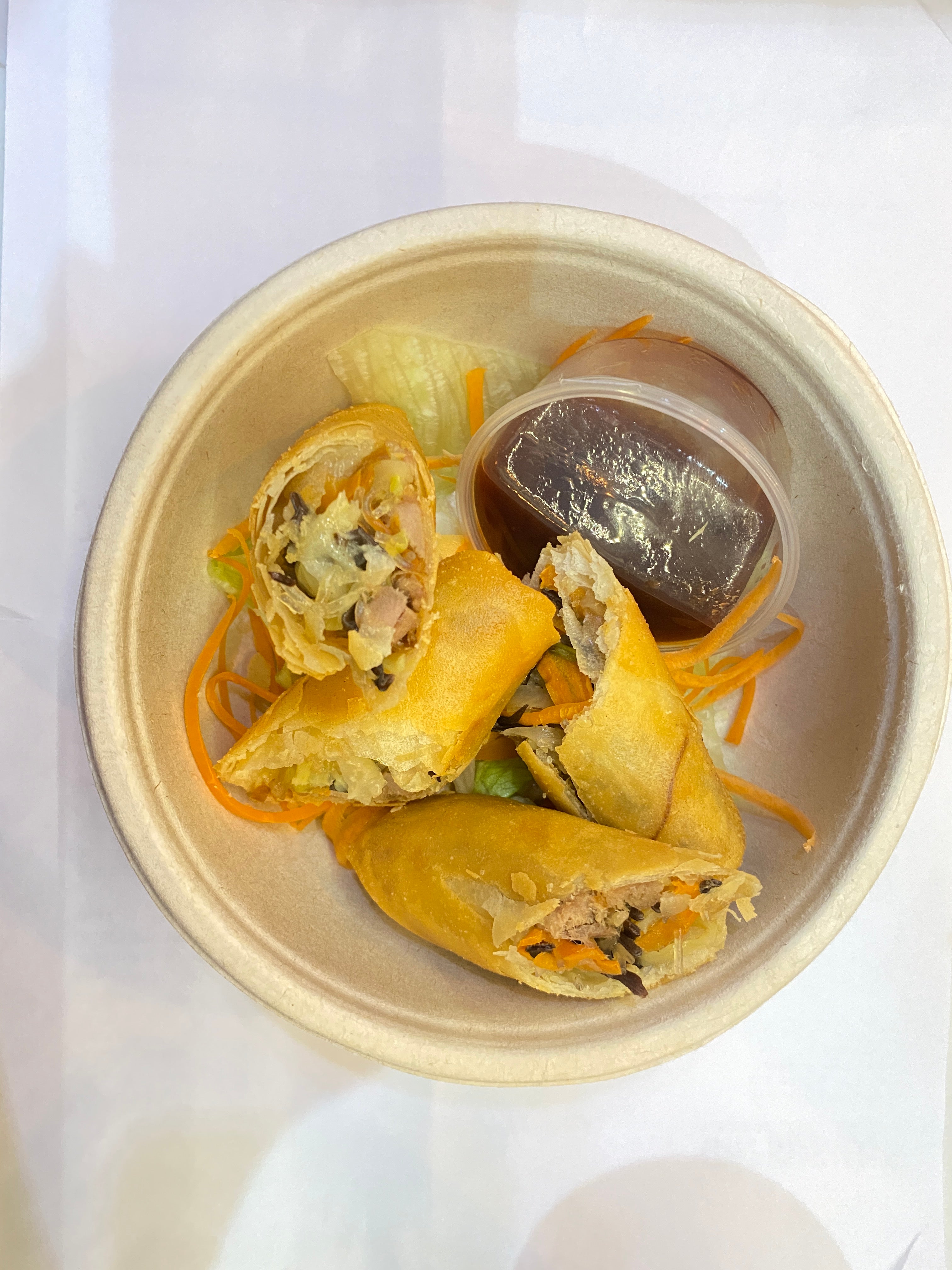 Duck spring rolls