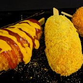 Corndog Cheese Honey Mustard With Ketchup